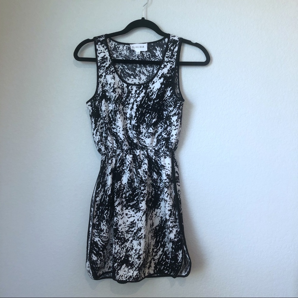 Olive+Oak black and white dress/ size xs